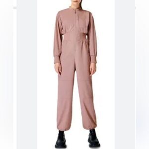 Sweaty Betty Refine Rib Jumpsuit Chateau Pink Women’s  Modern Yoga Sz 6